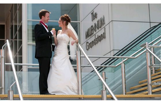 Natalie & Joe's wedding at Rowley Mile Racecourse on 27th July 2014