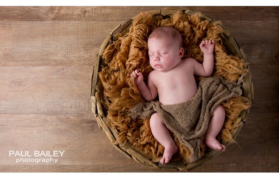 Baby Olivia's first photo shoot