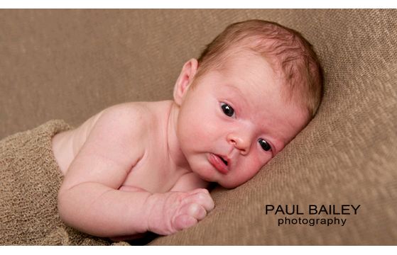 Baby Noah's first photo shoot